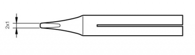 0400705 T10D Punta per saldatore 30S 40S SL2020 SL2300 IN2100 50W JBC