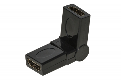 ADATTATORE HDMI FEMMINA - HDMI FEMMINA CON CONNETTORE RUOTABILE 360°