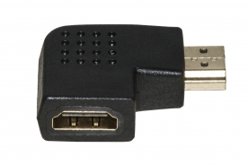 ADATTATORE HDMI MASCHIO - HDMI FEMMINA ANGOLATO 90° VERSO SINISTRA