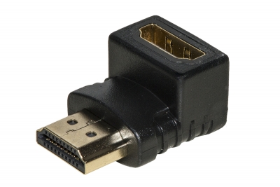 ADATTATORE HDMI MASCHIO - HDMI FEMMINA ANGOLATO 90°