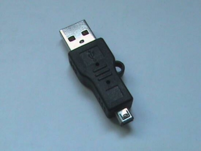 ADATTATORE USB A MASCHIO - MINI USB 4 PIN MASCHIO