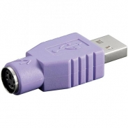 ADATTATORE USB MASCHIO - PS2 FEMMINA PER TASTIERA