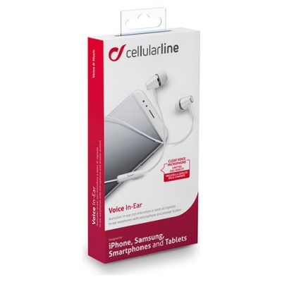 Auricolare Stereofonico Bianco Cablato In-Ear