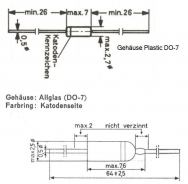 BA173 Diodo SI 350V 0,3A 500ns DO - 7