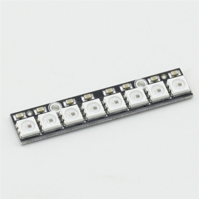 Barra di 8 LED RGB 5050 compatibili Neopixel con driver integrati