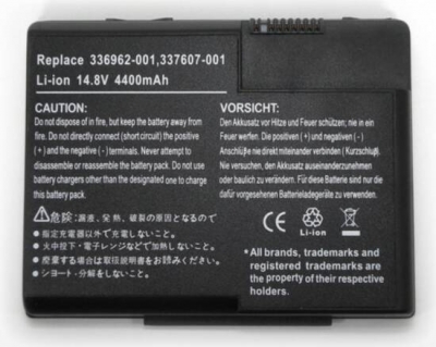 Batteria compatibile. 8 celle - 14.4 / 14.8 V - 4400 mAh - 64 Wh - colore NERO - peso 430 grammi circa - dimensioni STANDARD.