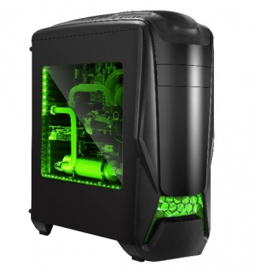 CASE GAMMEC ALIEN NERO ATX 2.0  GREEN LIGHT