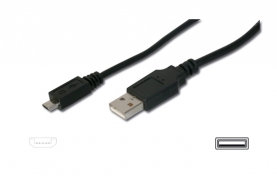 CAVO DI CONNESSIONE MICRO USB 2.0 B - LUNGHEZZA MT. 1,80 SCHERMATO