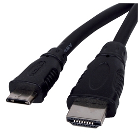 Cavo HDMI, connettori HDMI M e mini HDMI M, 3 mt. per telefoni e tablet