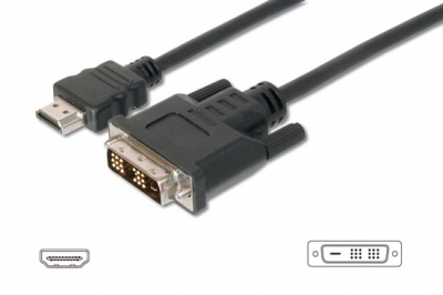 CAVO HDMI 19 POLI TIPO A MASCHIO - DVI-D 18+1 POLI MASCHIO MT. 3