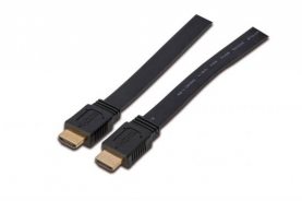 CAVO HDMI PIATTO MT. 3 HIGH SPEED CON ETHERNET COLORE NERO