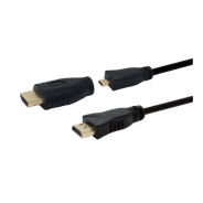 CAVO MICRO HDMI AM->DM.2M CON ADATTATORE