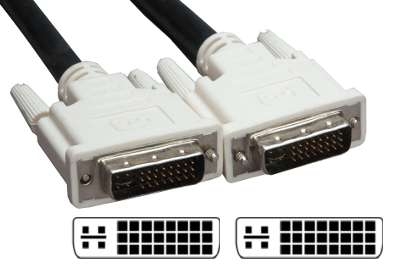 Cavo monitor digitale dual link 5 mt., connettori DVI-D M (24+5 pin) su entrambi i lati