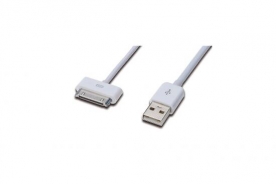 CAVO PER RICARICA / SINCRONIA PER APPLE 30 POLI/MASCHIO - USB MASCHIO MT 0,50 IN BLISTER DA ESPOSIZIONE