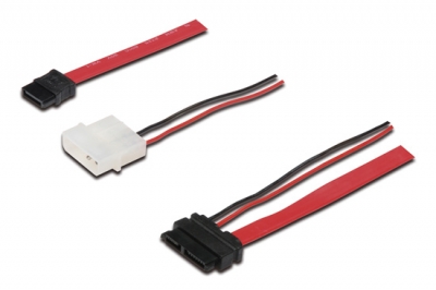 CAVO SATA II/III DI CONNESSIONE SLIM LINE 22 POLI CON ALIMENTAZIONE CM 0.50