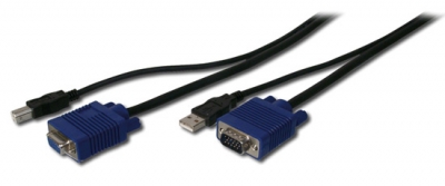 CAVO TRIPLO OCTOPUS- KVM SET VGA, USB - LUNGHEZZA 1,8 MT