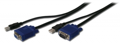 CAVO TRIPLO OCTOPUS- KVM SET VGA, USB - LUNGHEZZA 3 MT