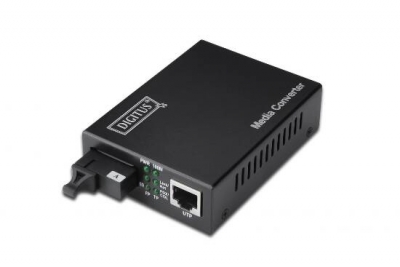 CONVERTITORE 10/100 RJ45 MEDIA CONVERTER - FIBRA OTTICA SC BIDIREZIONALE SINGLEMODE FX (Tx1310nm / Rx1550nm)