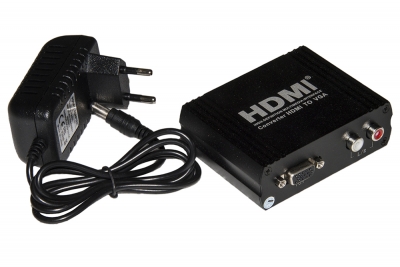 CONVERTITORE HDMI A VIDEO VGA CON AUDIO RCA