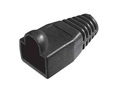 COPRICONNETTORE PER PLUG RJ45 NERO (A-MOT 8/8)