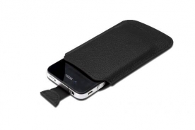 CUSTODIA IN PELLE PER iPHONE 4 E iPOD TOUCH - COLORE NERO