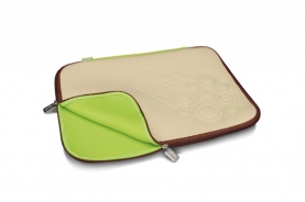 CUSTODIA PER TABLET O NOTEBOOK 15,4  IN NEOPRENE MUSCLE BEACH BEIGE/MARRONE CM. 38,5 x 28