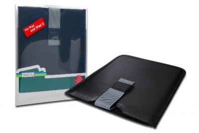 CUSTODIA SLIM IN PELLE PER TABLET iPAD E iPAD2