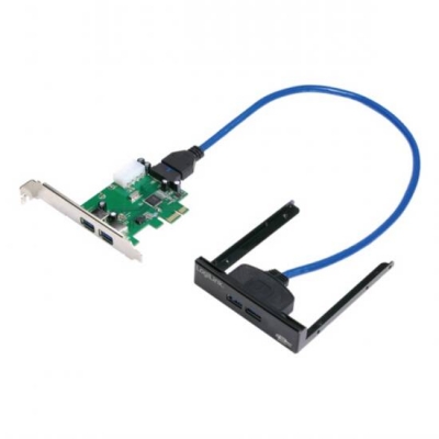 FRONTALINO 2 PORTE USB 3.0 CON SCHEDA PCI-EXPRESS USB 3.0