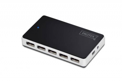 HUB CON 10 PORTE USB 2.0 CON ALIMENTATORE ESTERNO