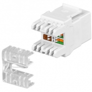 INSERTO JACK UTP 8 POLI RJ45 CAT.5E COLORE BIANCO (FRUTTO)