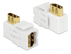 INSERTO KEYSTONE HDMI FEMMINA/FEMMINA A 90° NERO (FRUTTO)