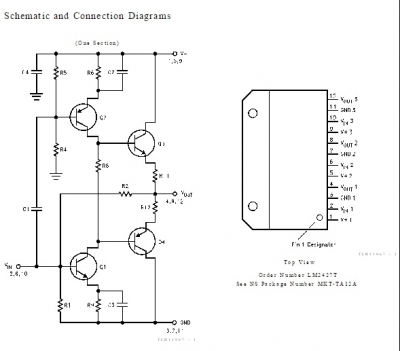 LM2427 CRT Driver SIL - 12