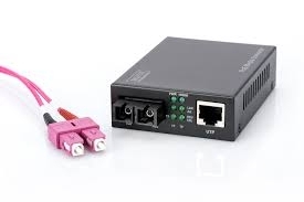 MEDIA CONVERTER GIGABIT POE, RJ45 CONNETTORE FIBRA OTTICA SC MULTIMODE