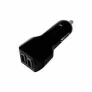 MINI CARICATORE USB DA AUTO 5 VOLT 3100 MAH 2 PORTE