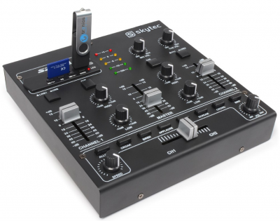 Mixer 4 canali MP3 integrato con ingresso SD/USB