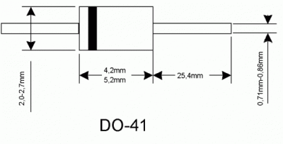 MUR115 Diodo SI 150V 1A 45ns DO - 41