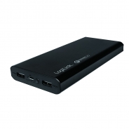 POWER BANK 15000 MAH CON RICARICA QUICKCHARGE QUALCOMM 2.0 CON 2 PORTE USB