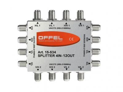 SPLITTER 4 in 12 OUT DIVIS.SAT