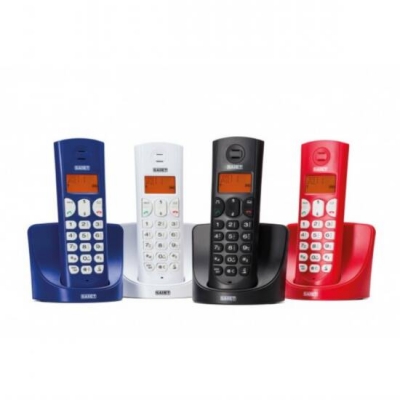 TELEFONO CORDLESS DECT GAP DISPLAY LCD 14 SEGMENTI RETROILLUMINATO  FALCO BLU